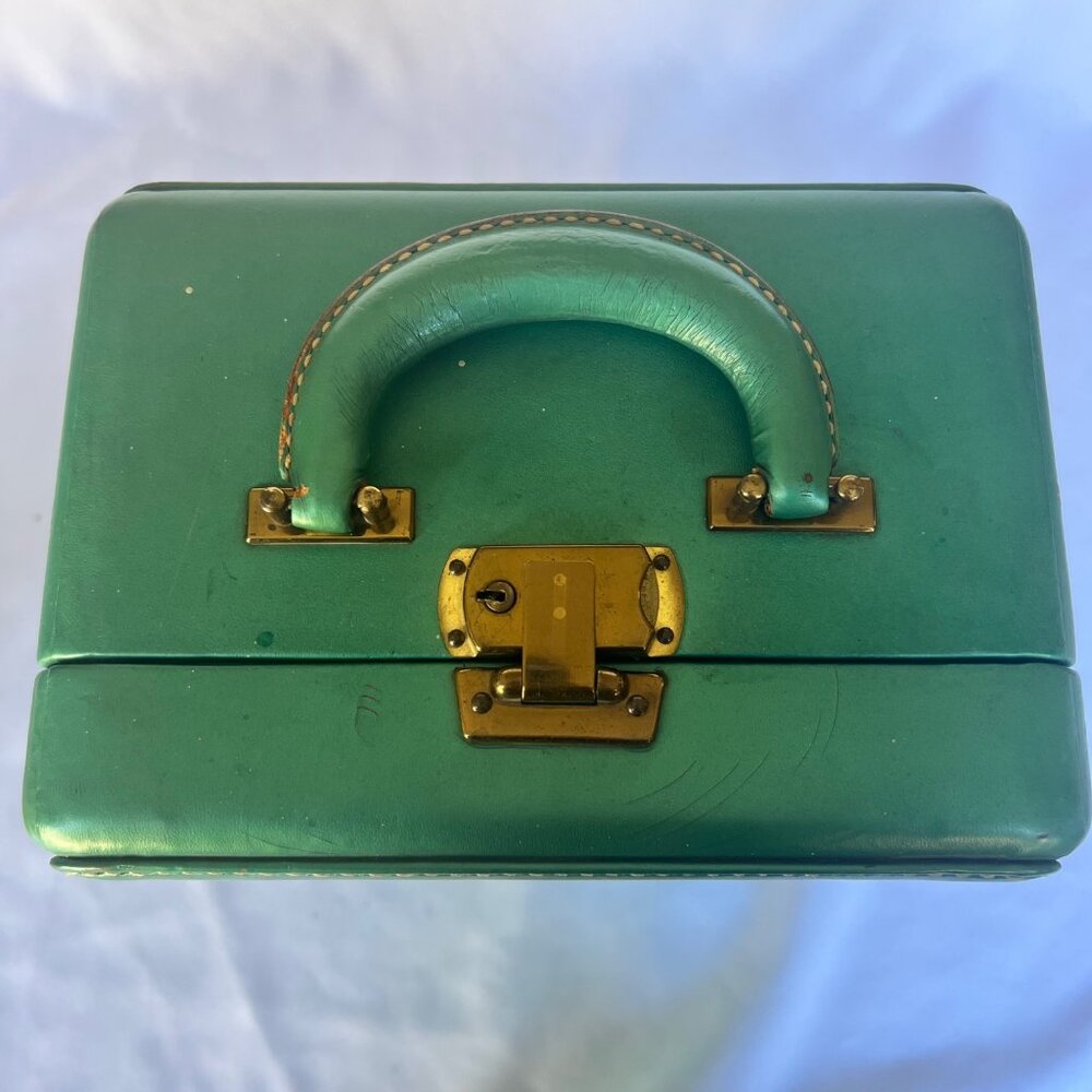 Vintage Rare Art Deco from the 30s Nelialee N.Y.C Toiletry Bathroom Luggage Case - Picture 3 of 12